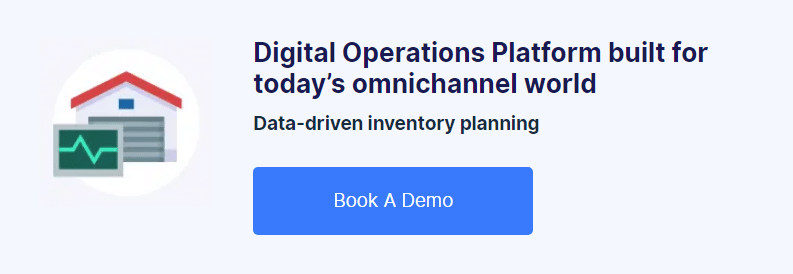 Image with text CTA “Digital operations platform built for today's omnichannel world” - Data-driven inventory planning - book demo.