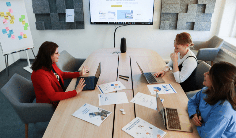 finance team calculating product markup